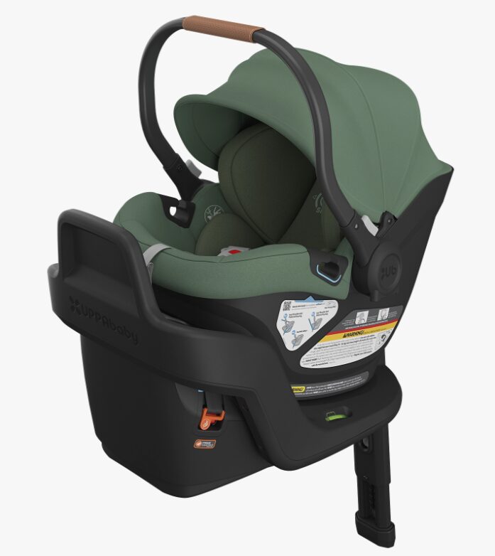 uppababy aria car seat in green