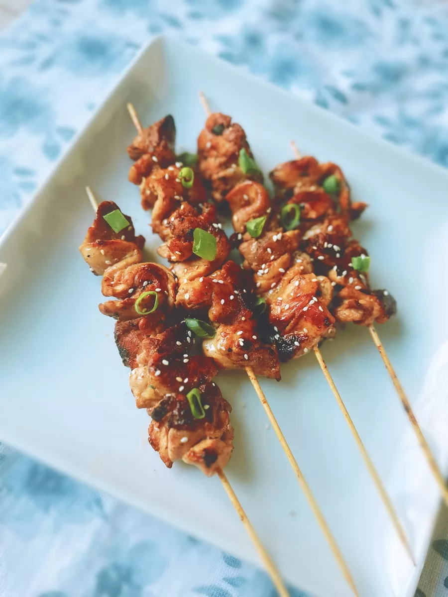 chinese chicken on a stick