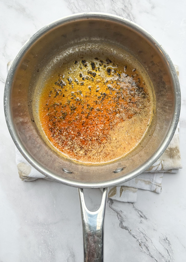 paprika butter in a saucepan