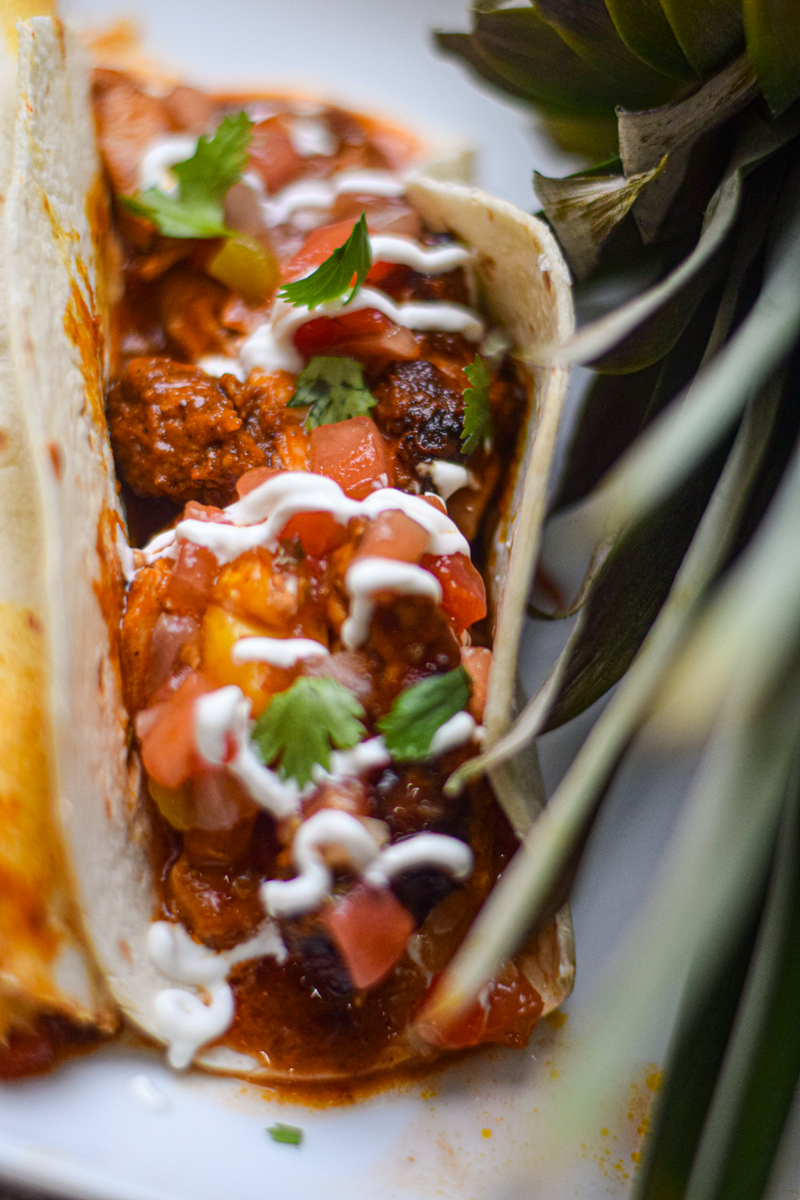 chicken al pastor tacos