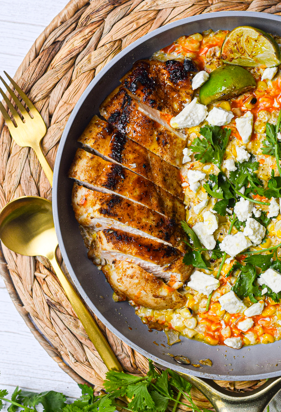 Mexican Street Corn Chicken Skillet