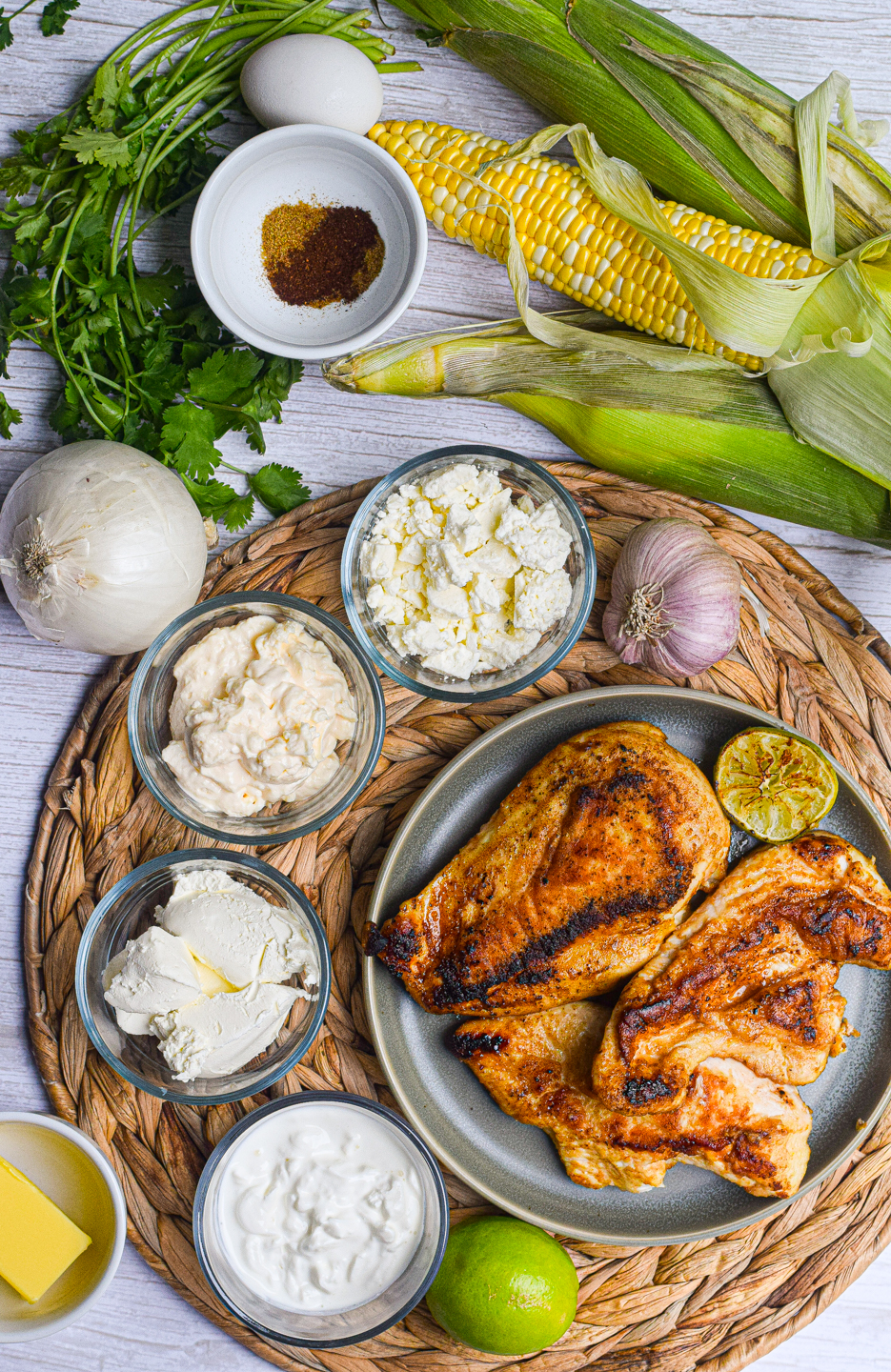 Mexican Street Corn Chicken Skillet ingredients