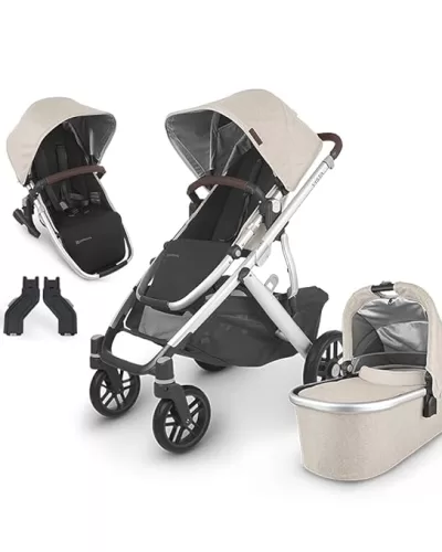 Cream colored UPPABaby Vista Double Stroller
