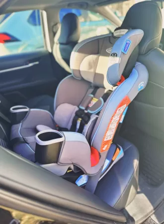 graco car seat inside a car