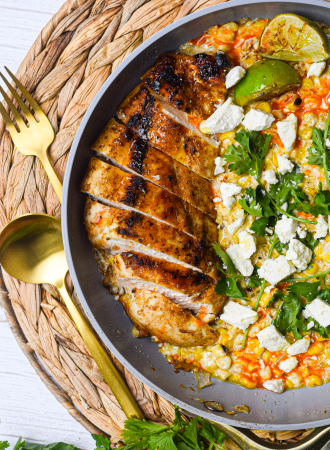 Mexican Street Corn Chicken Skillet