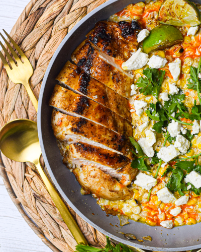 Mexican Street Corn Chicken Skillet